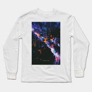 Tokyo | Retro Cityscapes Long Sleeve T-Shirt